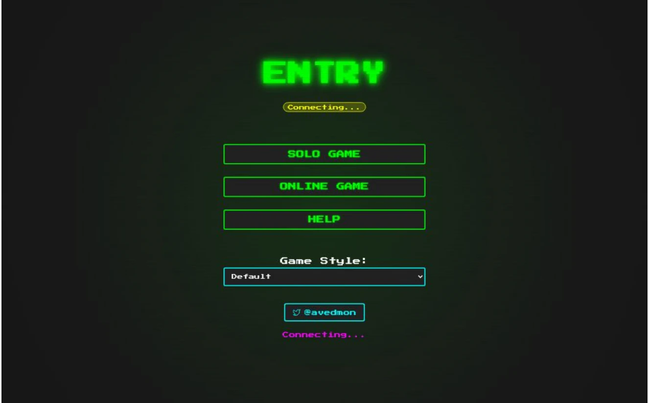 ENTRY Project Screenshot