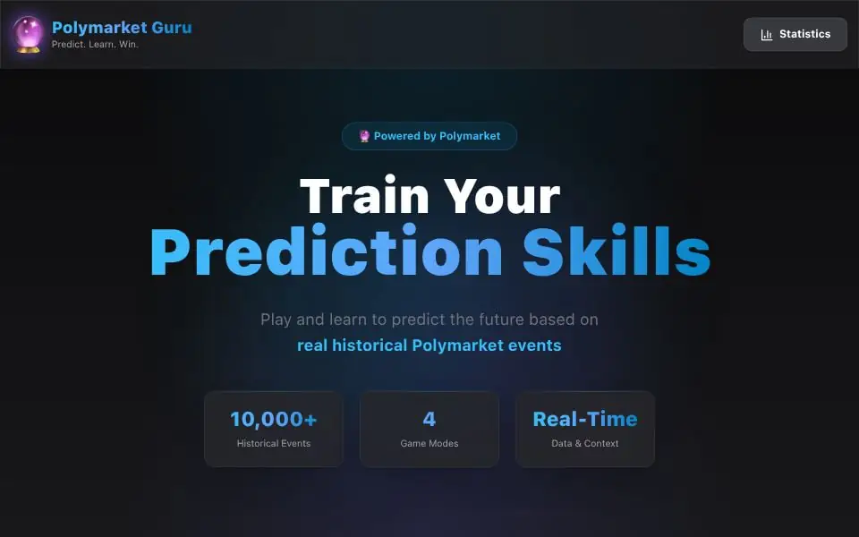 Polymarket Guru Project Screenshot